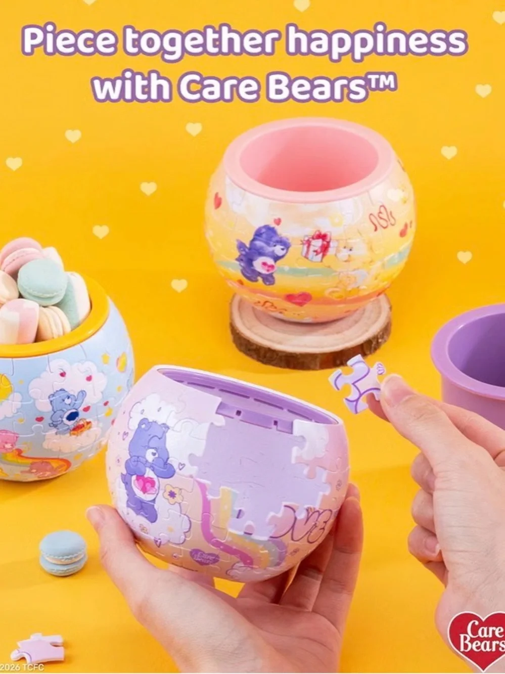 Care Bears Blue and White Puzzle Planter